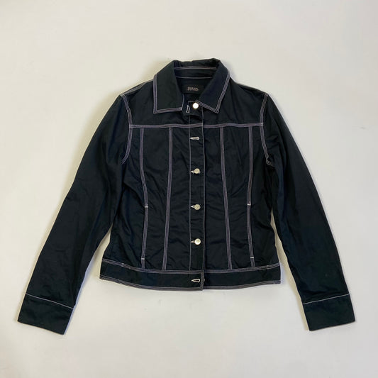 00s Embellished Contrast Stitching Jacket - Size M