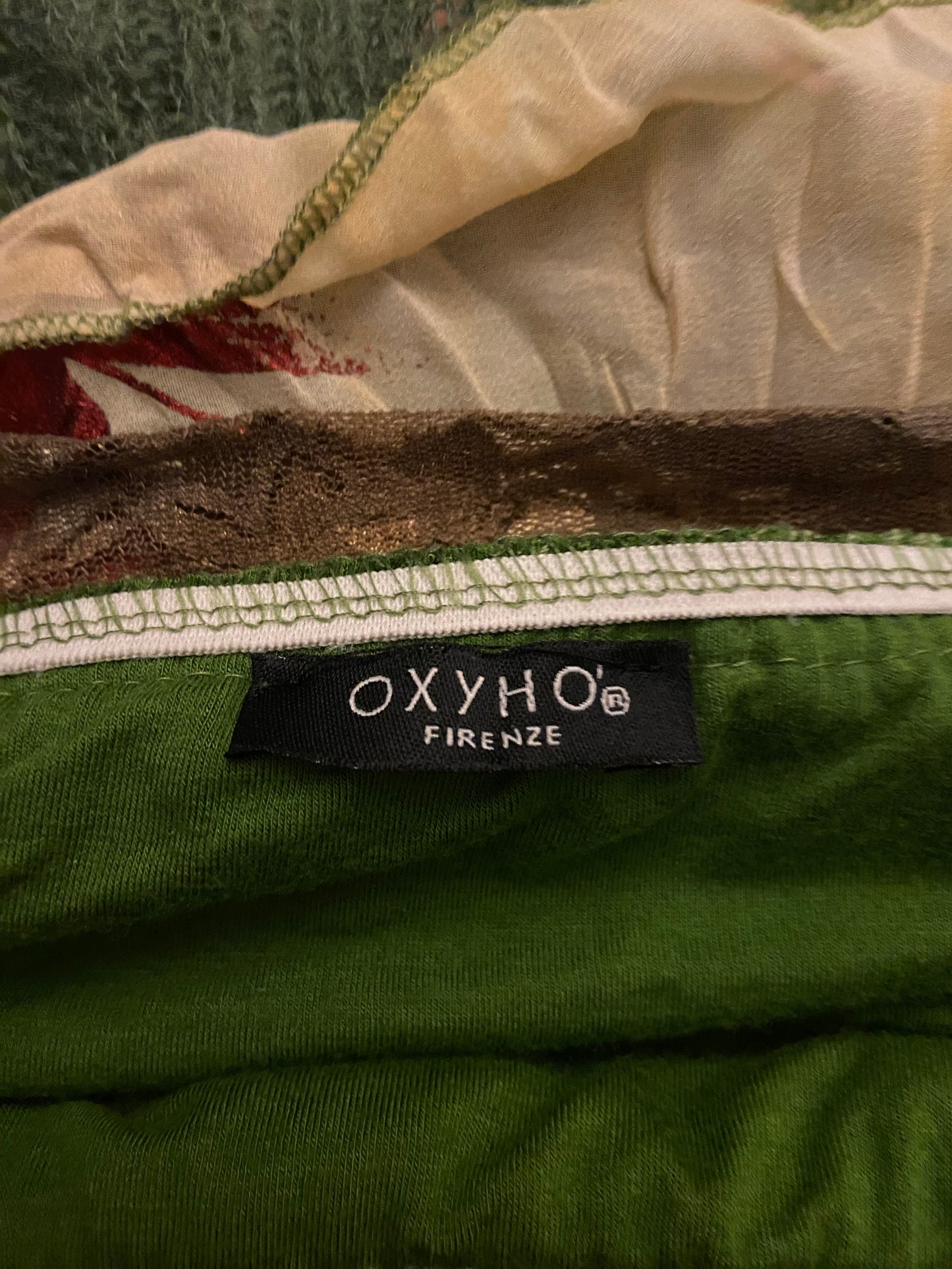 00s Knitted Ruffled Asymmetric Skirt - Size S