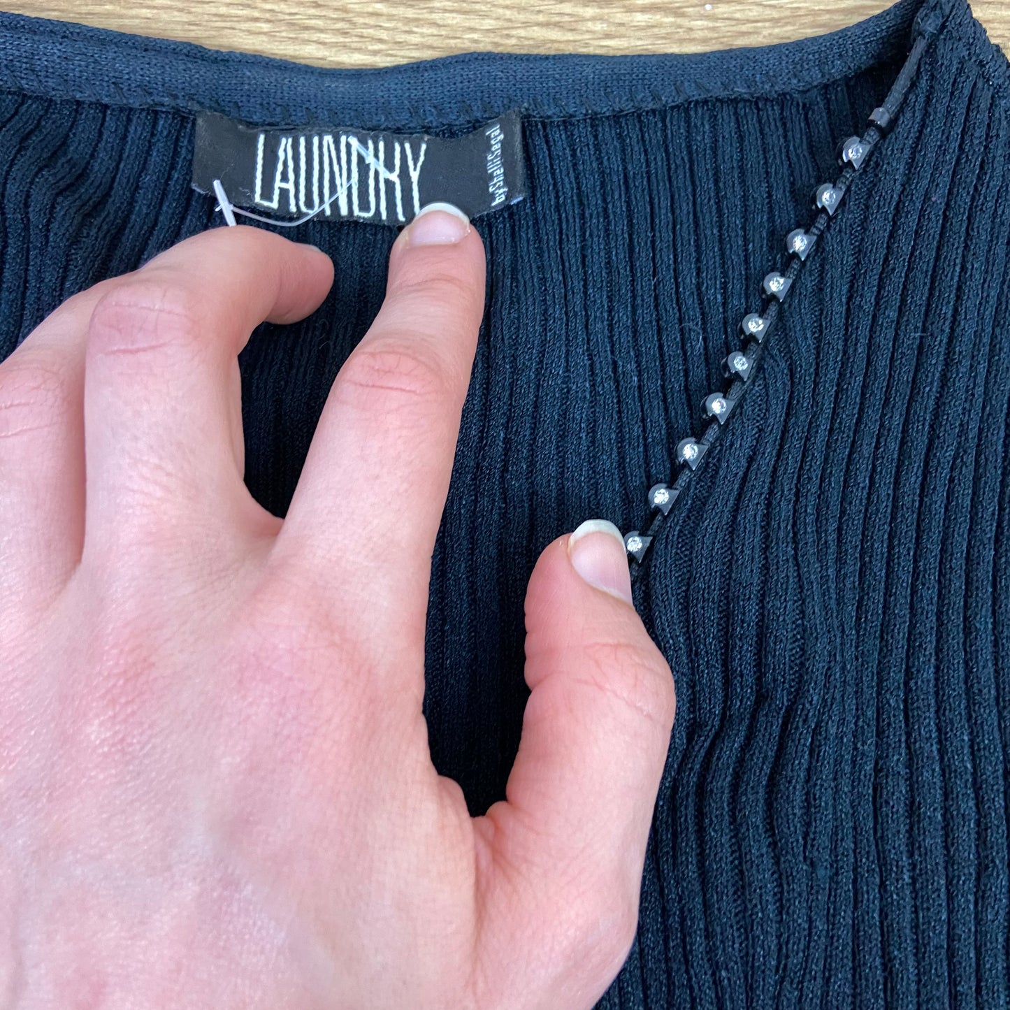 00s Diamanté Zip Jumper - Size XS