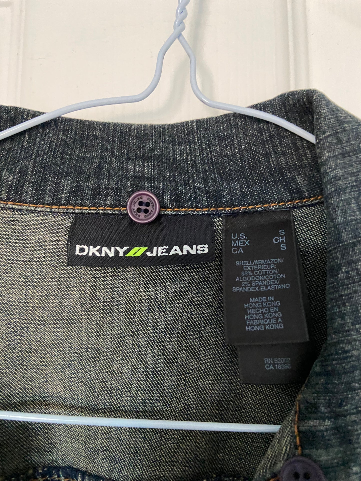 DKNY Fur Denim Jacket - Size S