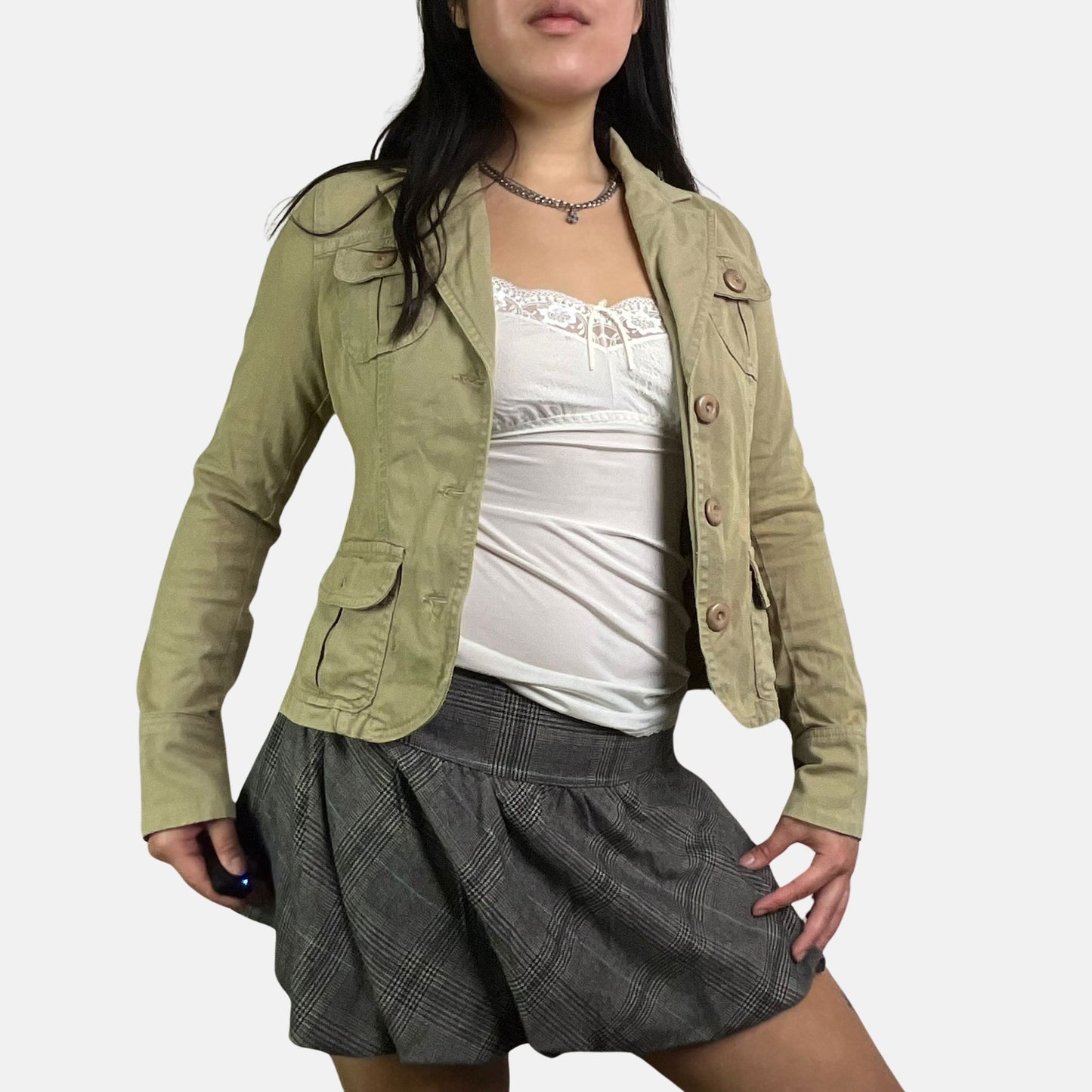 00s Cord Blazer Jacket - Size S - Funky Cat