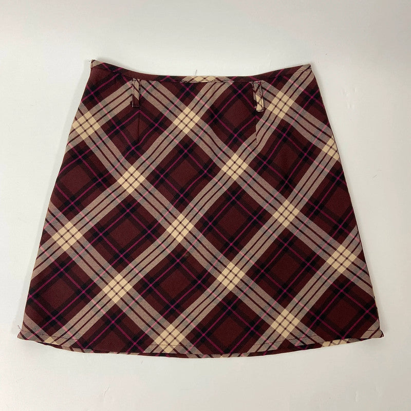 90s Plaid Mini Skirt - Size 6