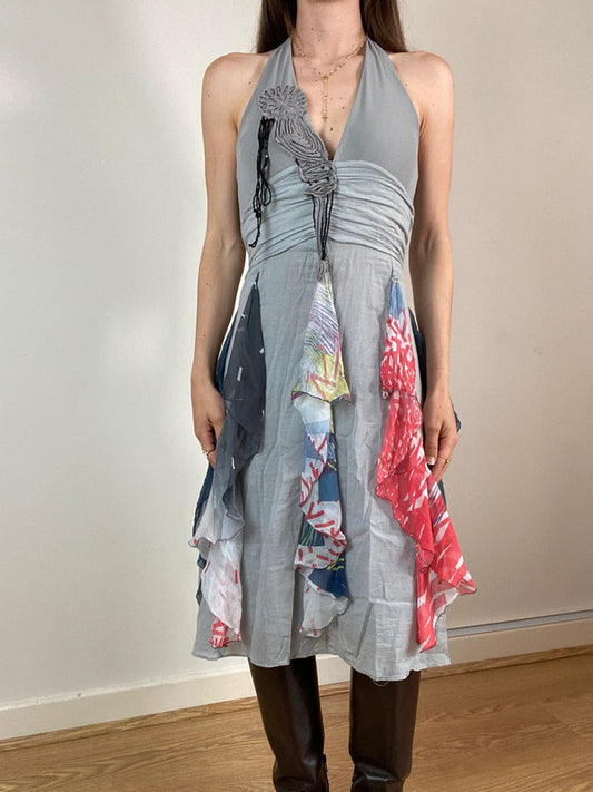 Save The Queen Ruffled Floaty Dress - Size XS/S