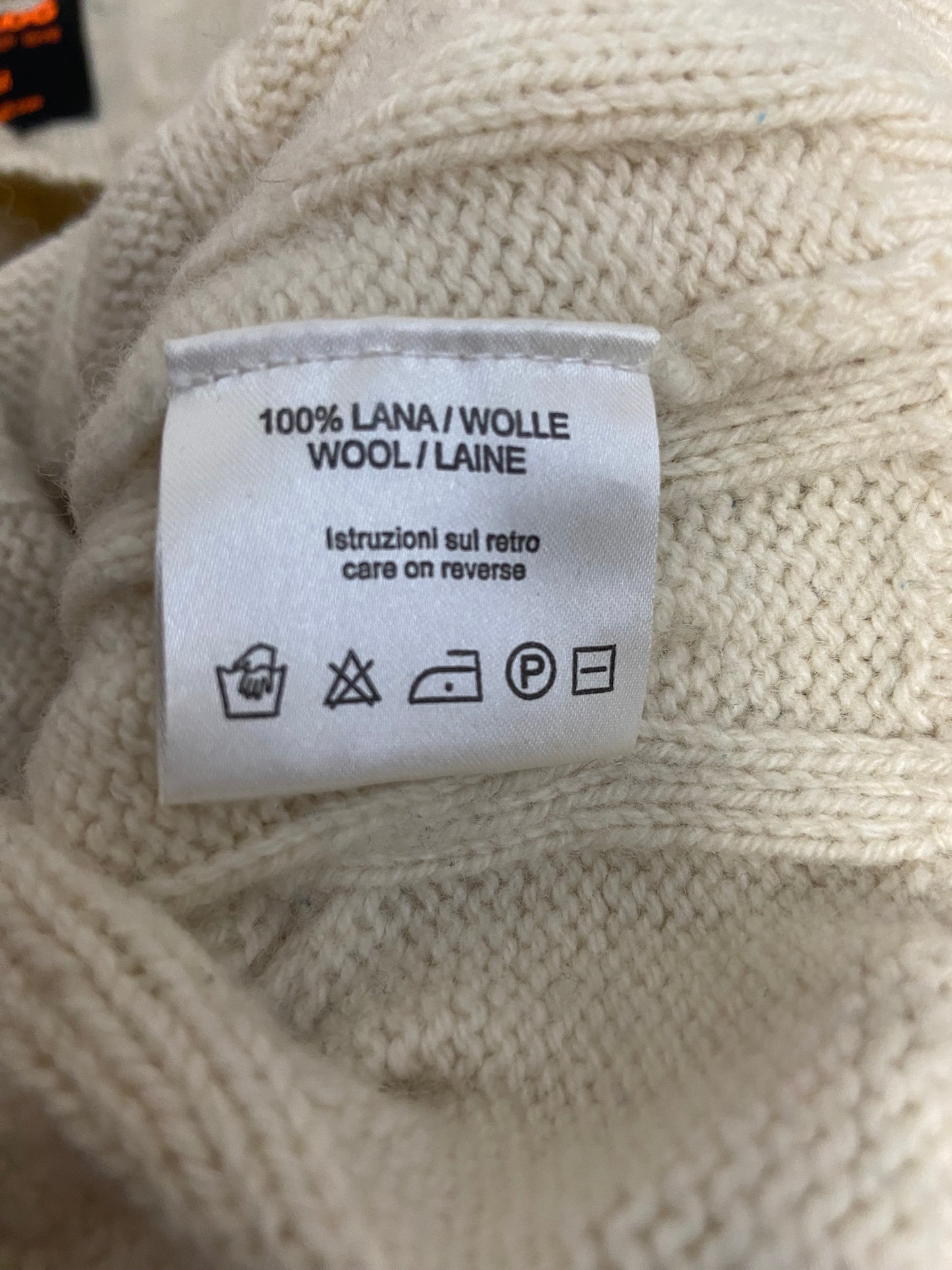 Wool Knit Cardigan - Size S - Funky Cat