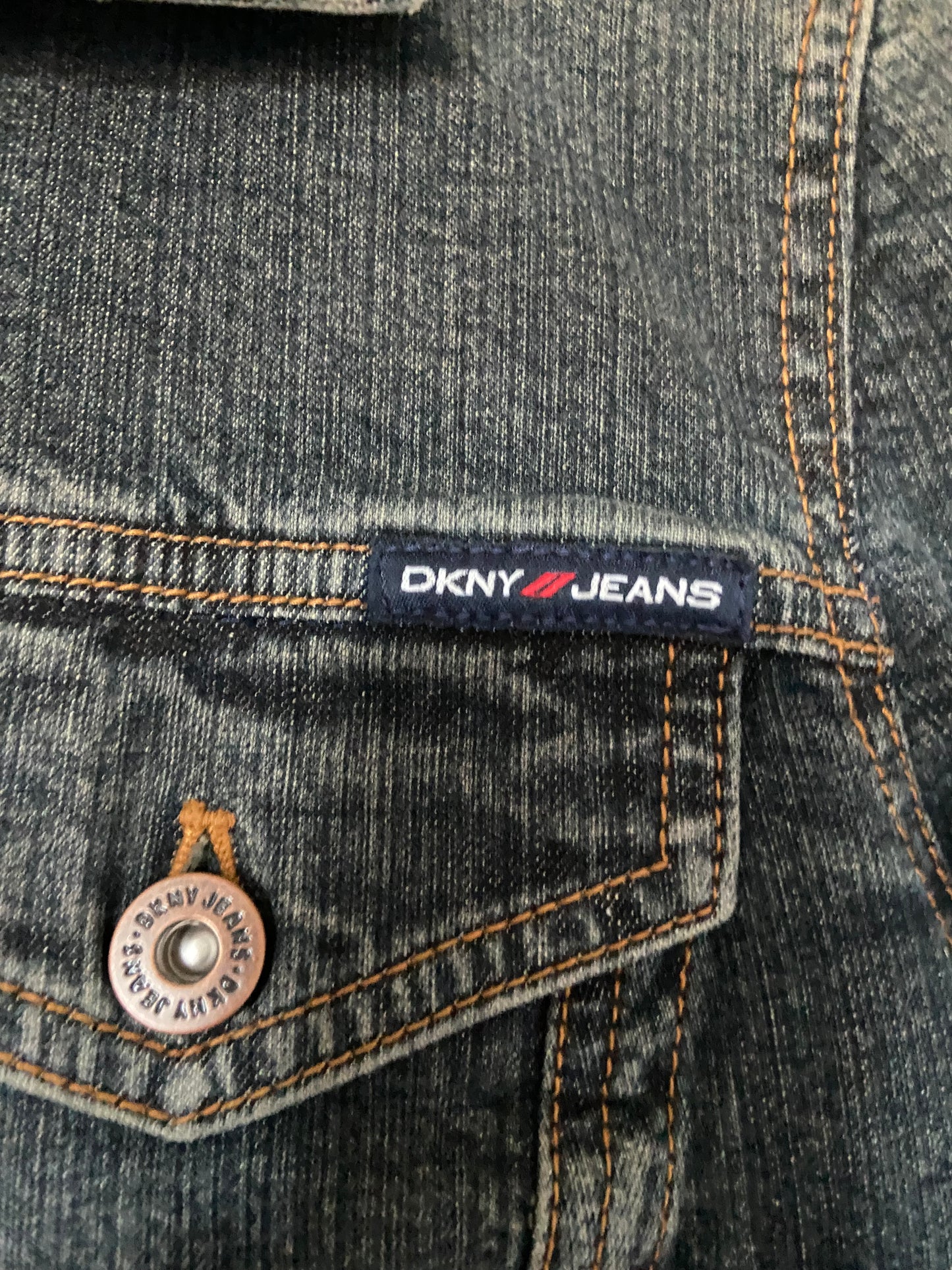 DKNY Fur Denim Jacket - Size S