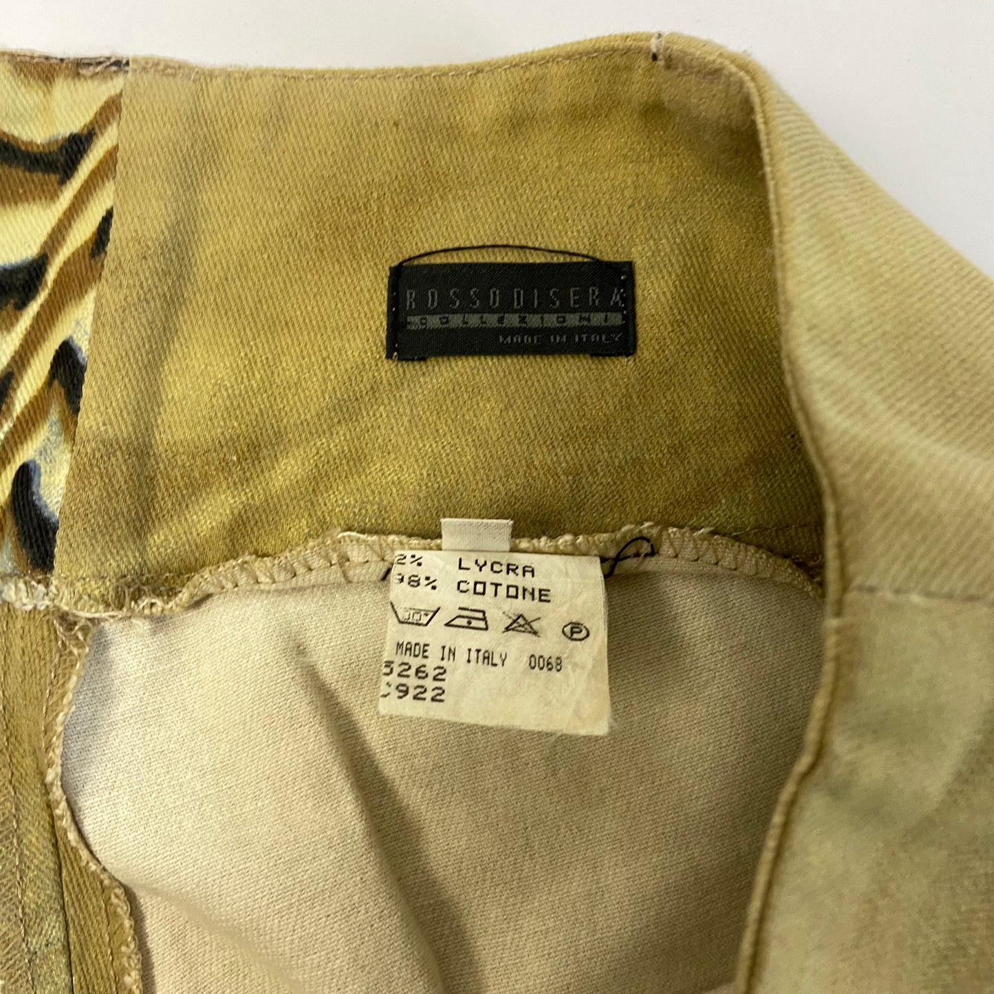 00s Abstract Print Flared Pants - Size 8