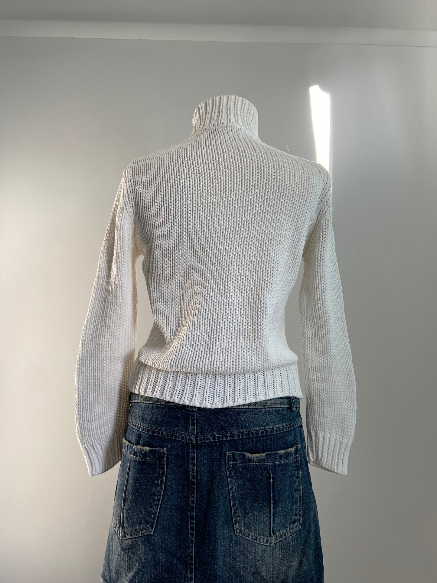 Vintage 00s Argyle Knit Jumper - Size S