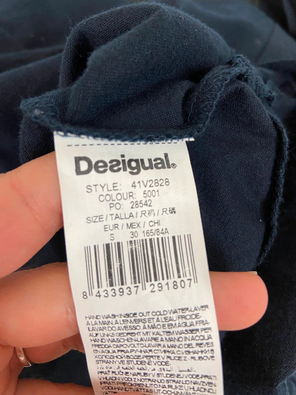 Desigual Funky Print V-Neck Dress - Size S