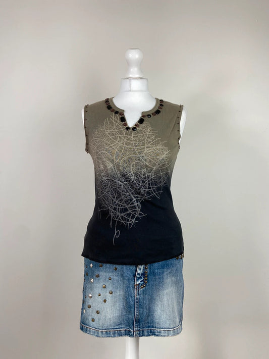 00s Ombre Whimsical Vest Top - Size L