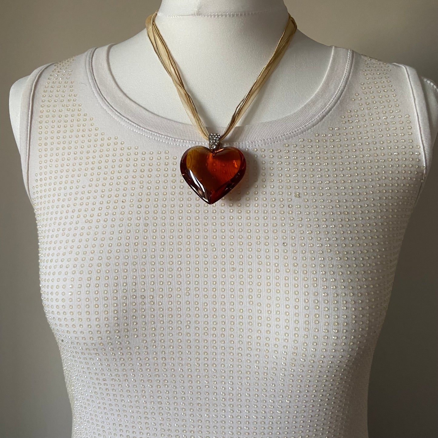 00s Embellished Sparkly Vest Top - Size S