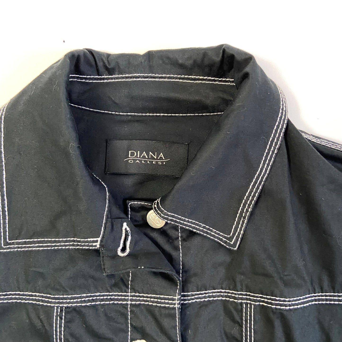 00s Embellished Contrast Stitching Jacket - Size M