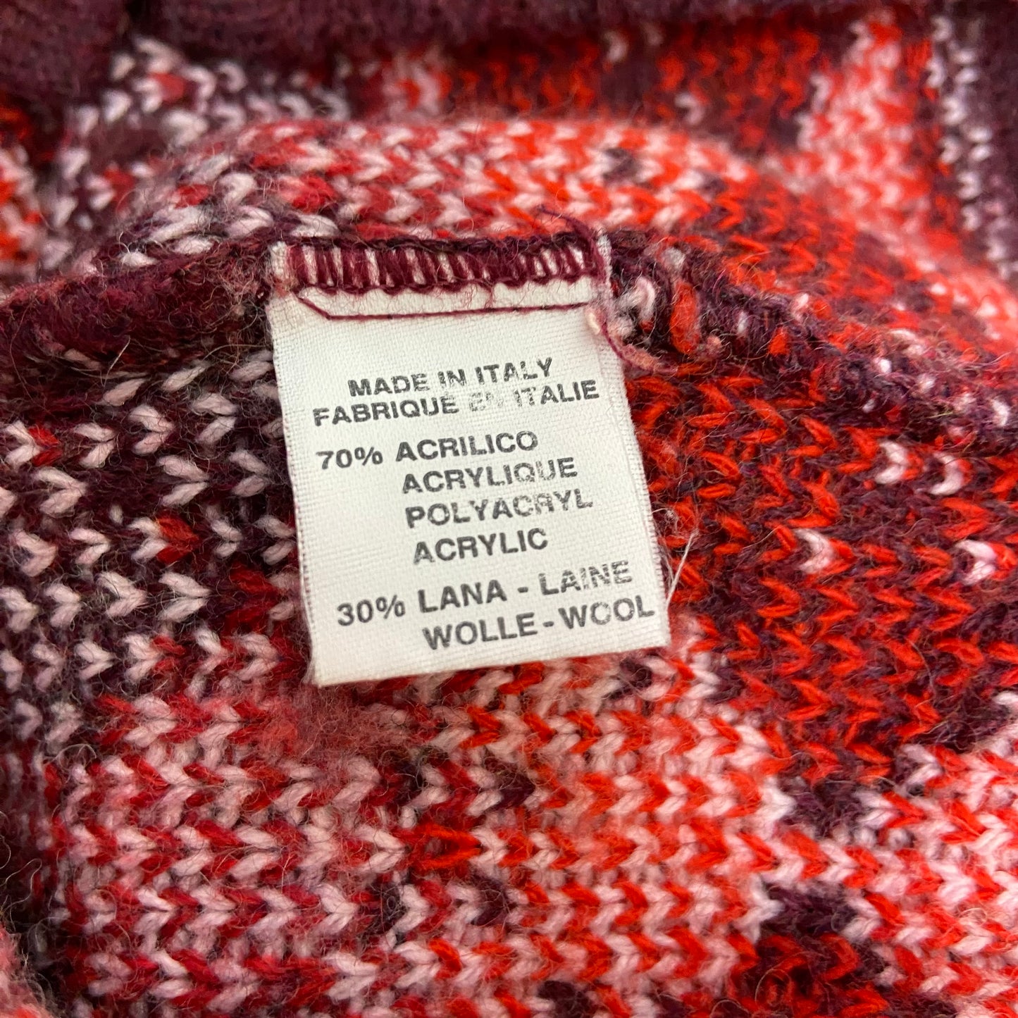 00s Argyle Knit V-Neck Cardigan - Size M