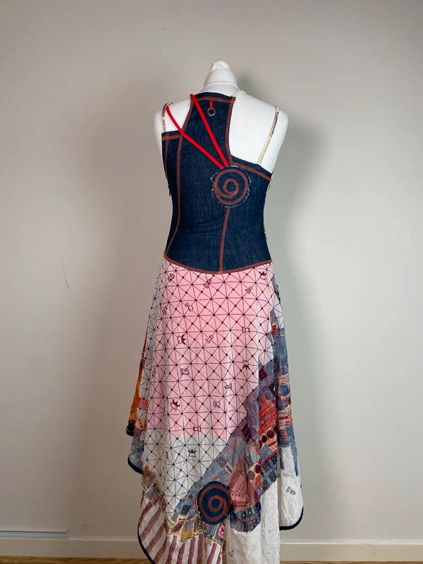 Save The Queen Asymmetrical Deconstructed Dress - Size S