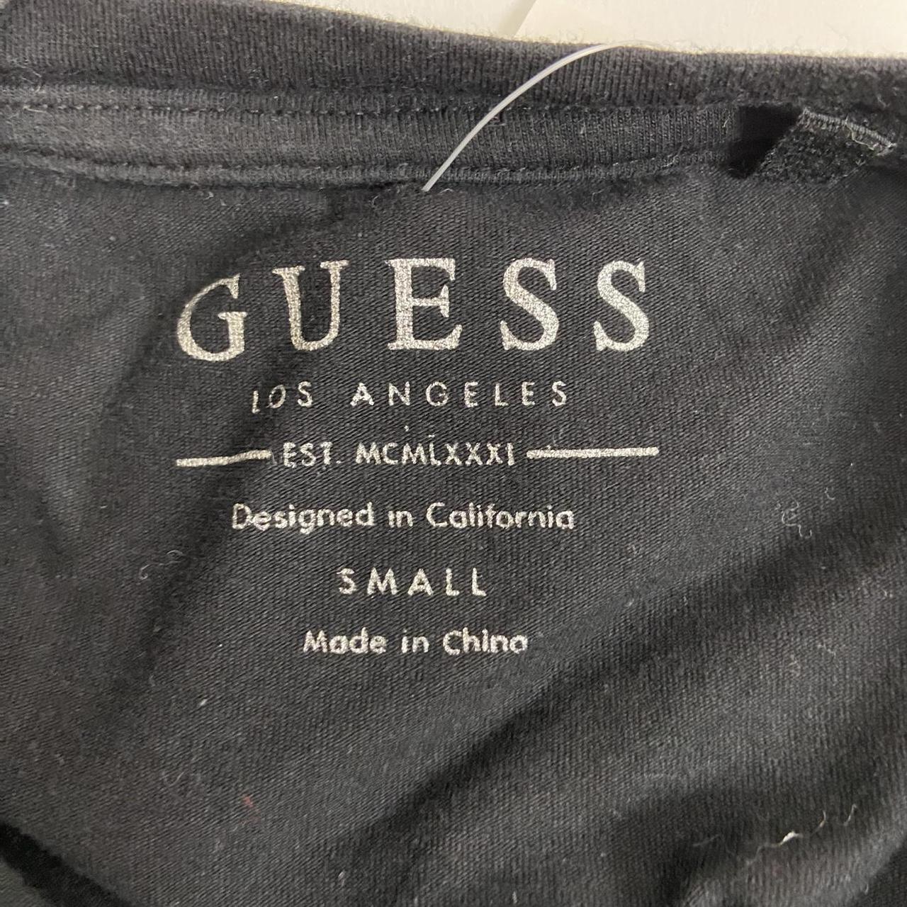 00s Rhinestone Embellished Guess T-shirt - Size M