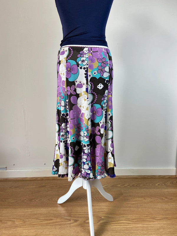 00s Floral Flowy Skirt - Size M