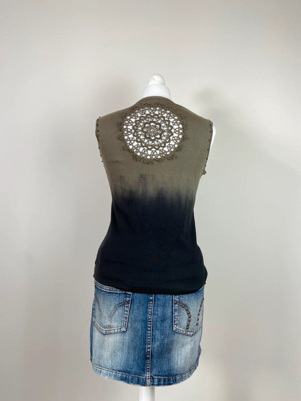 00s Ombre Whimsical Vest Top - Size L