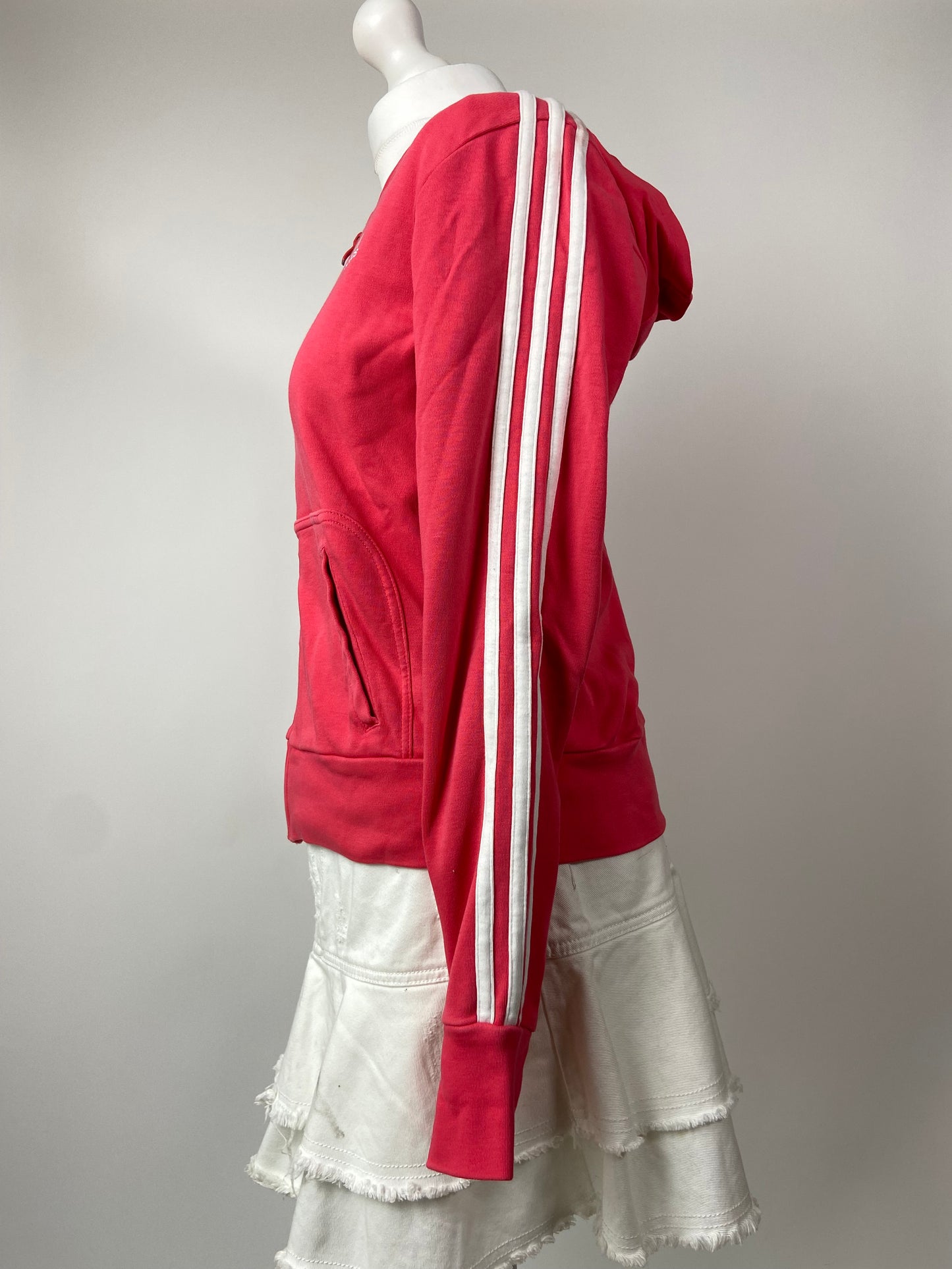 00s Pink Adidas Tracksuit Jacket - Size L