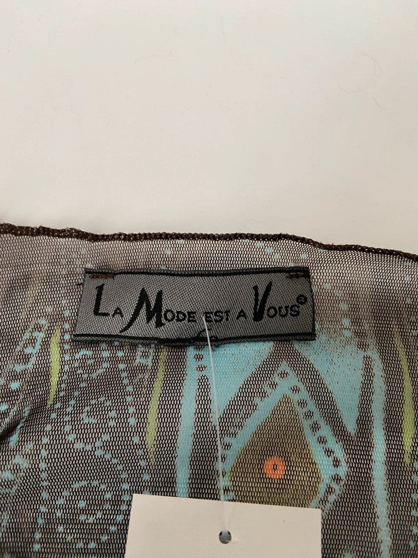 00s Asymmetric Mesh Top - Size S