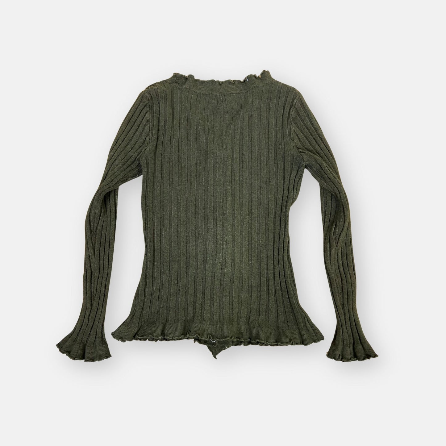 90s Ruffled Cardigan - Size XS