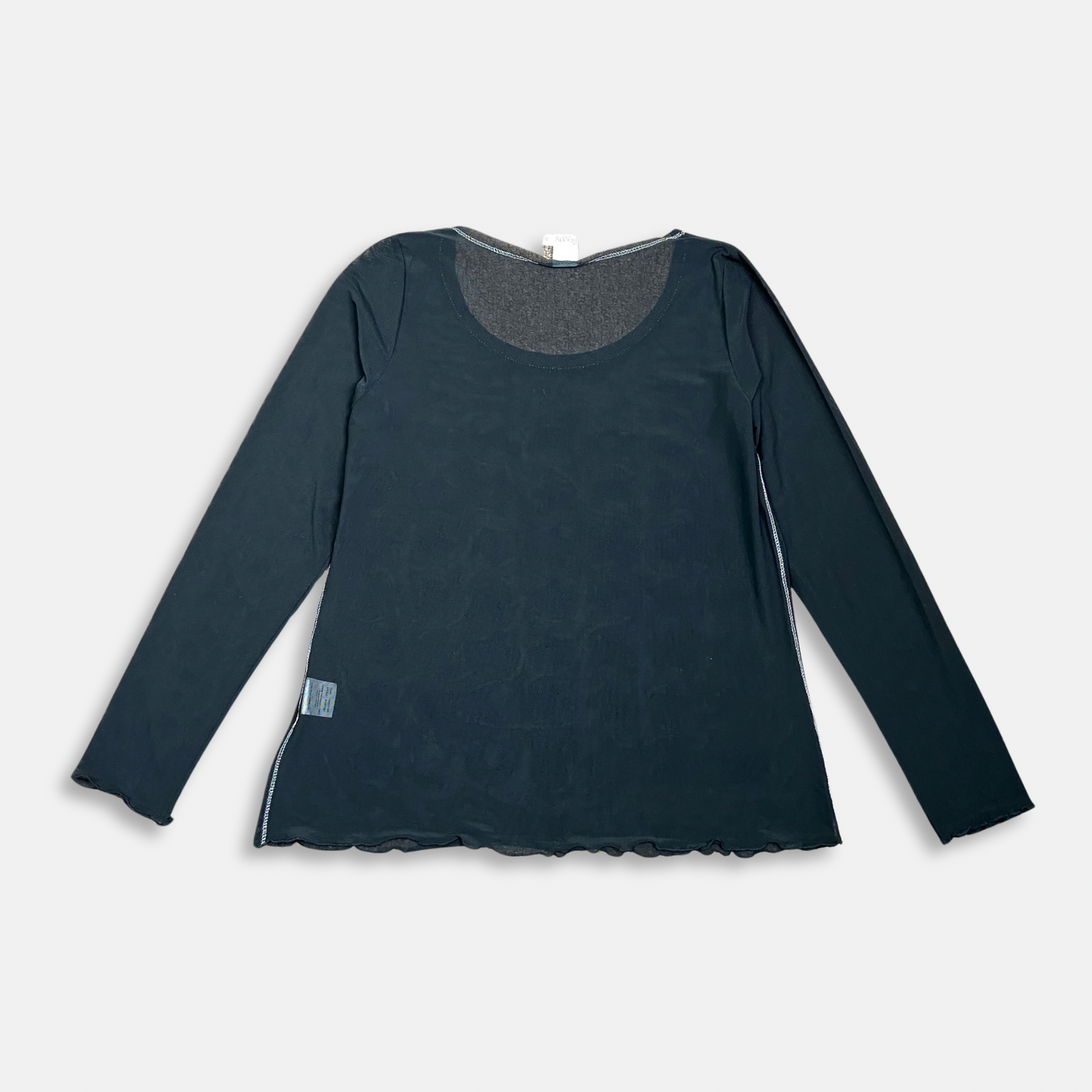 00s Sheer Mesh Top - Size M - Funky Cat