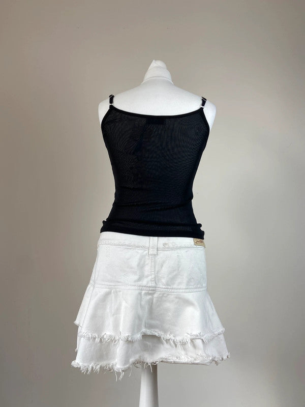 00s Sequin Embellished Butterfly Top - Size S