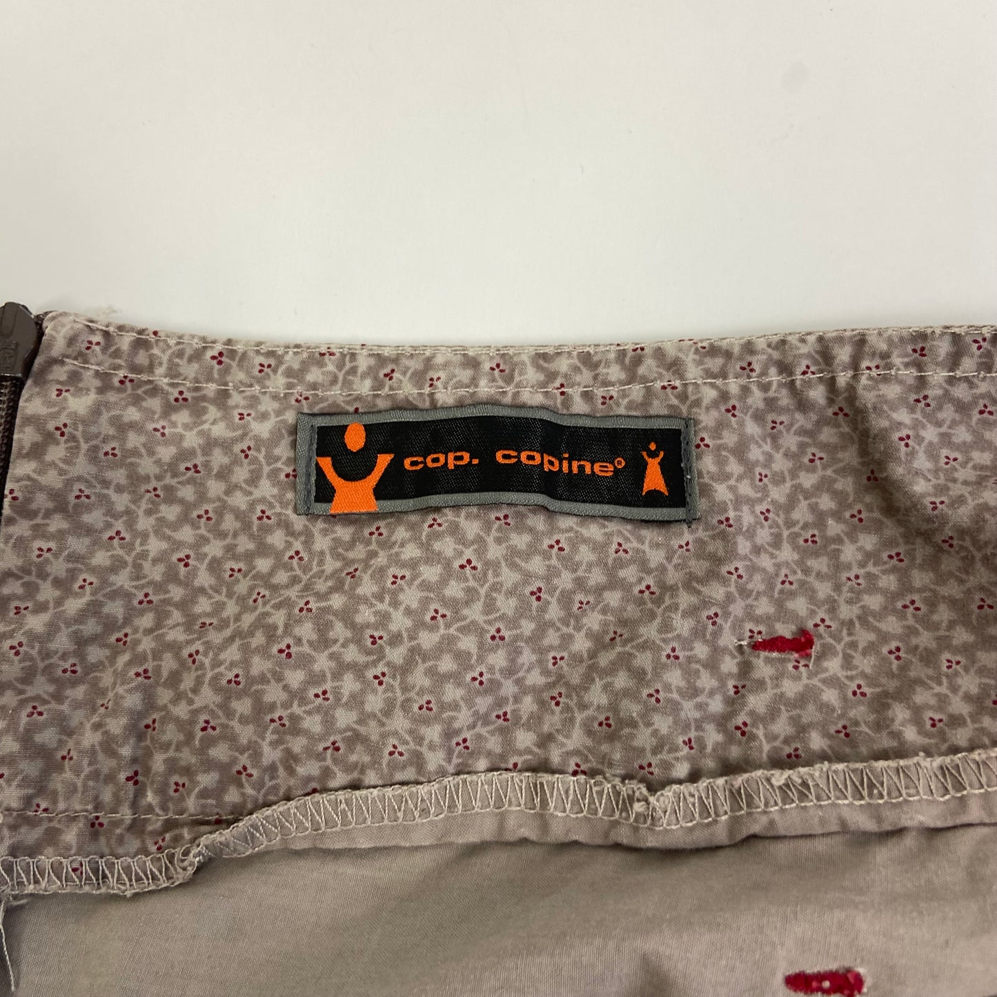 Cop Copine Graphic Ruched Skirt - Size M