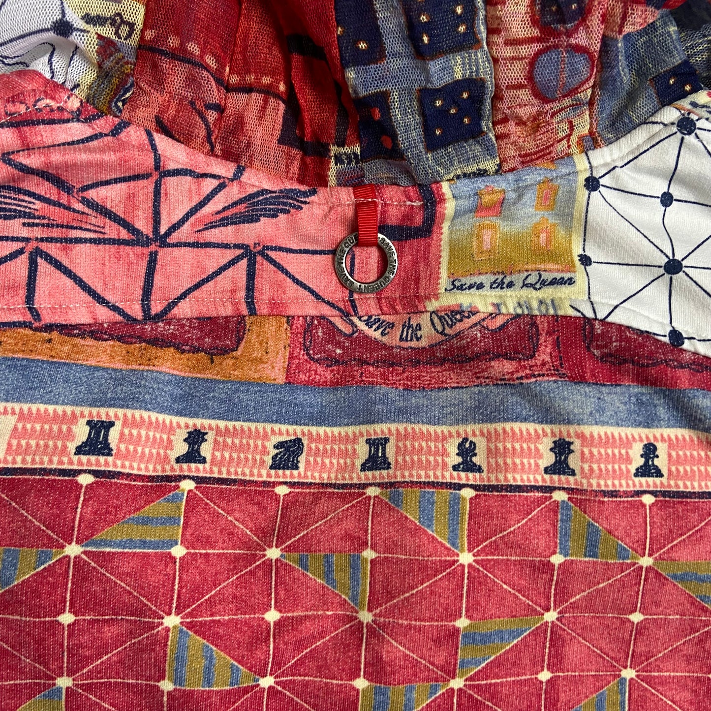 Save The Queen Zip Up Shirt - Size M