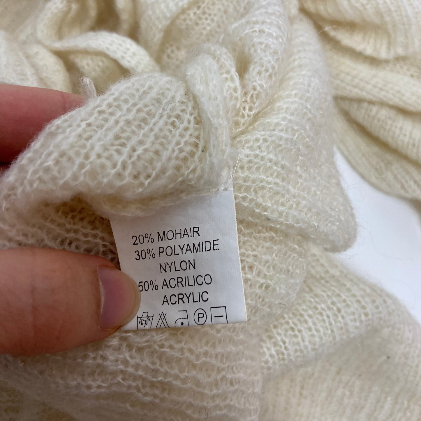 00s Ruffled Knit Cardigan - Size L