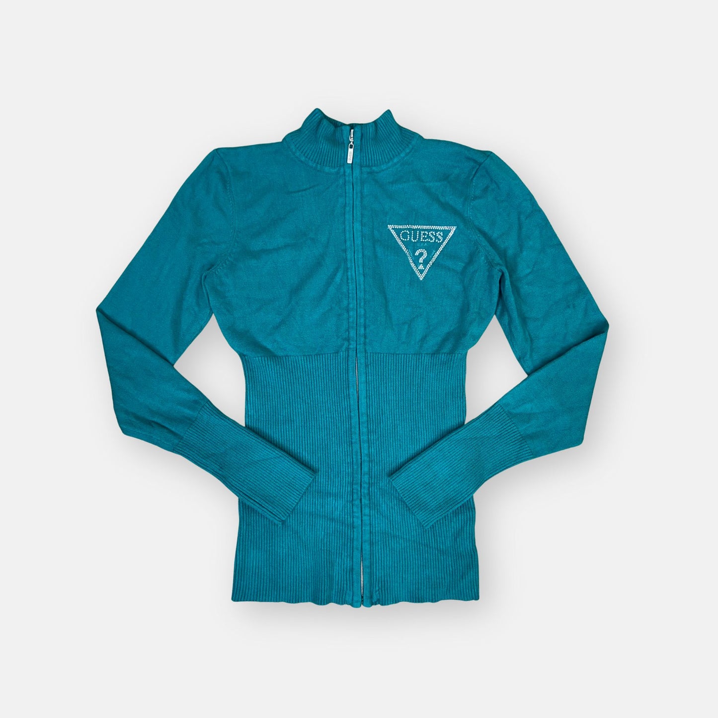 00s Guess Diamanté Jumper - Size XS