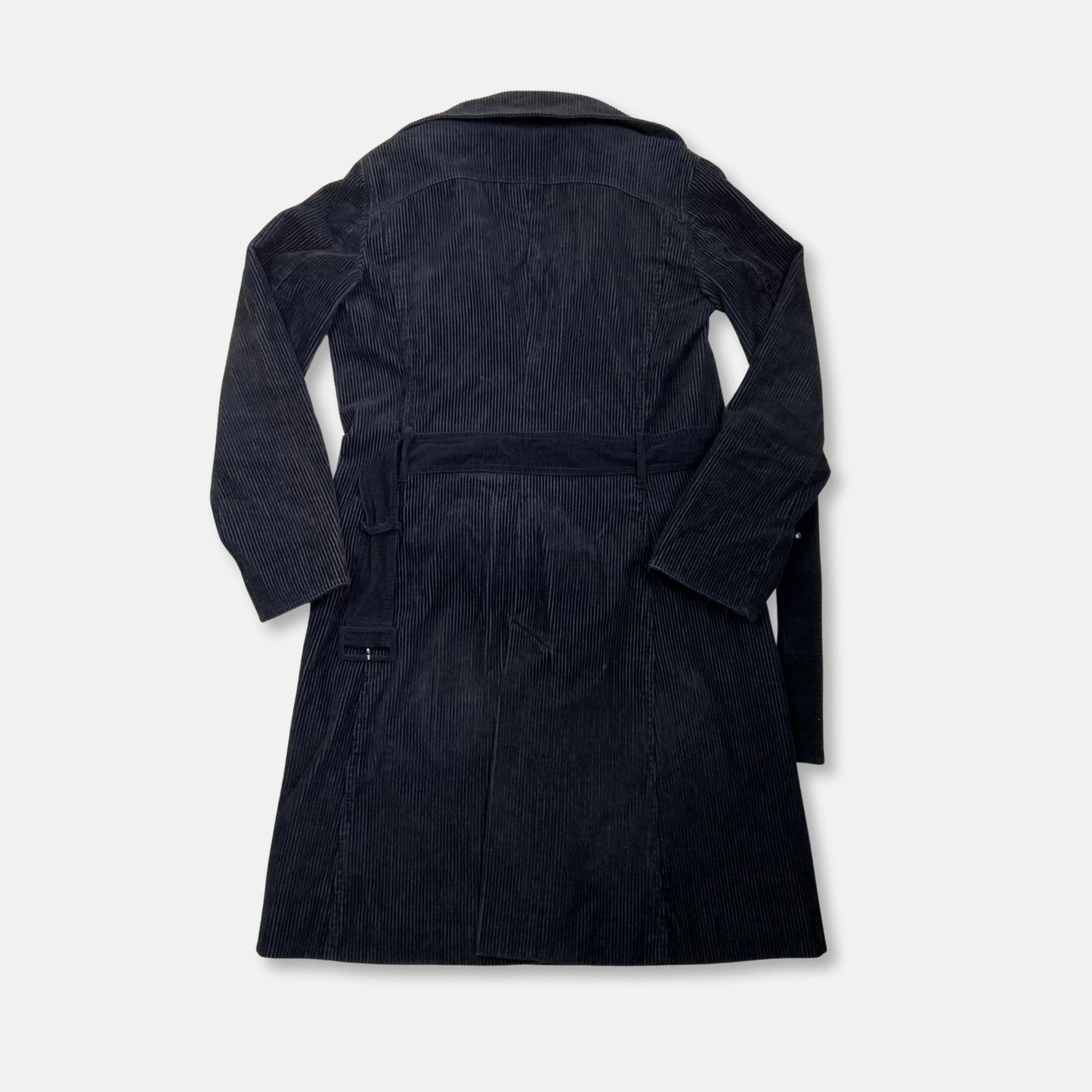 90s Cord Ruffle Coat - Size M - Funky Cat