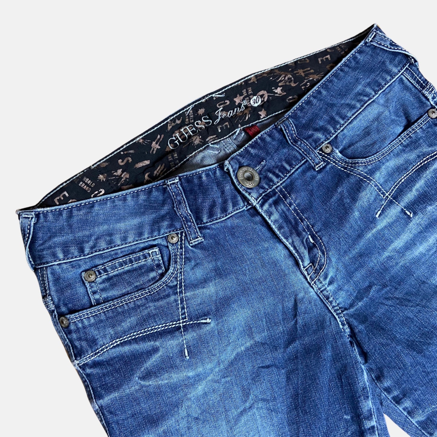 00s Embellished Low Rise Jeans - Size S/M