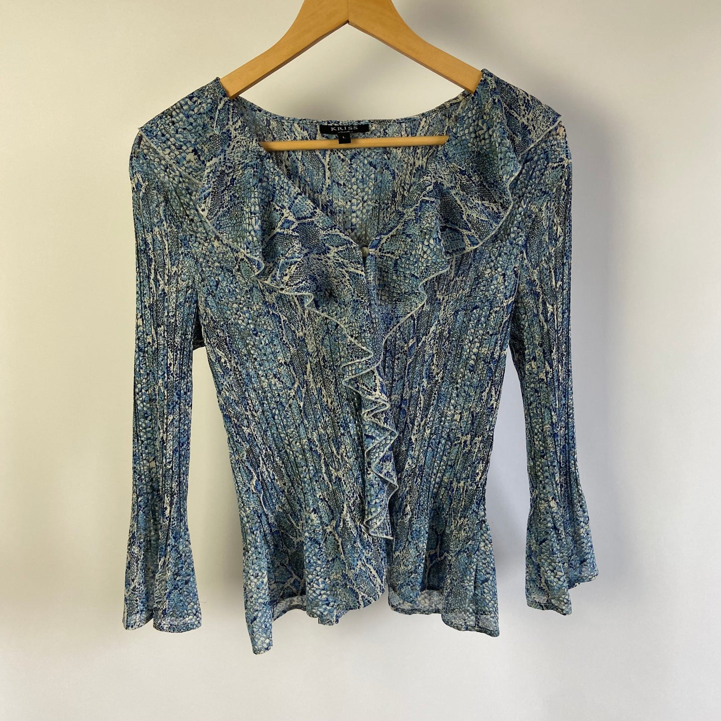 00s Ruffled Blouse - Size M