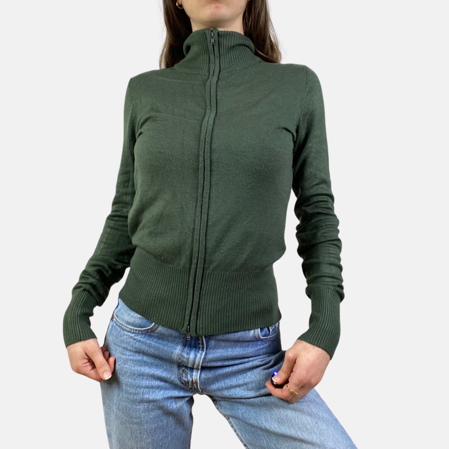 00s Double Zip Jumper - Size XS/S