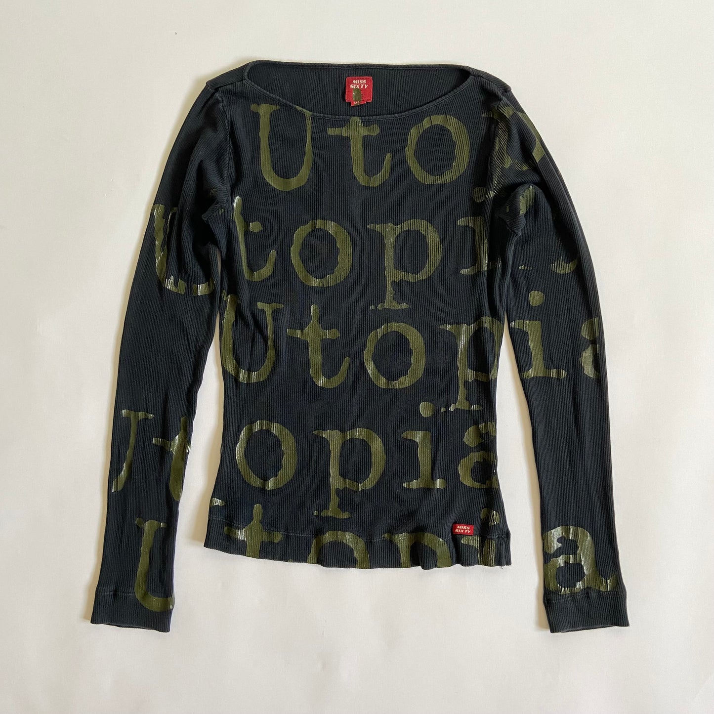 00s Miss Sixty Spellout Top - Size M