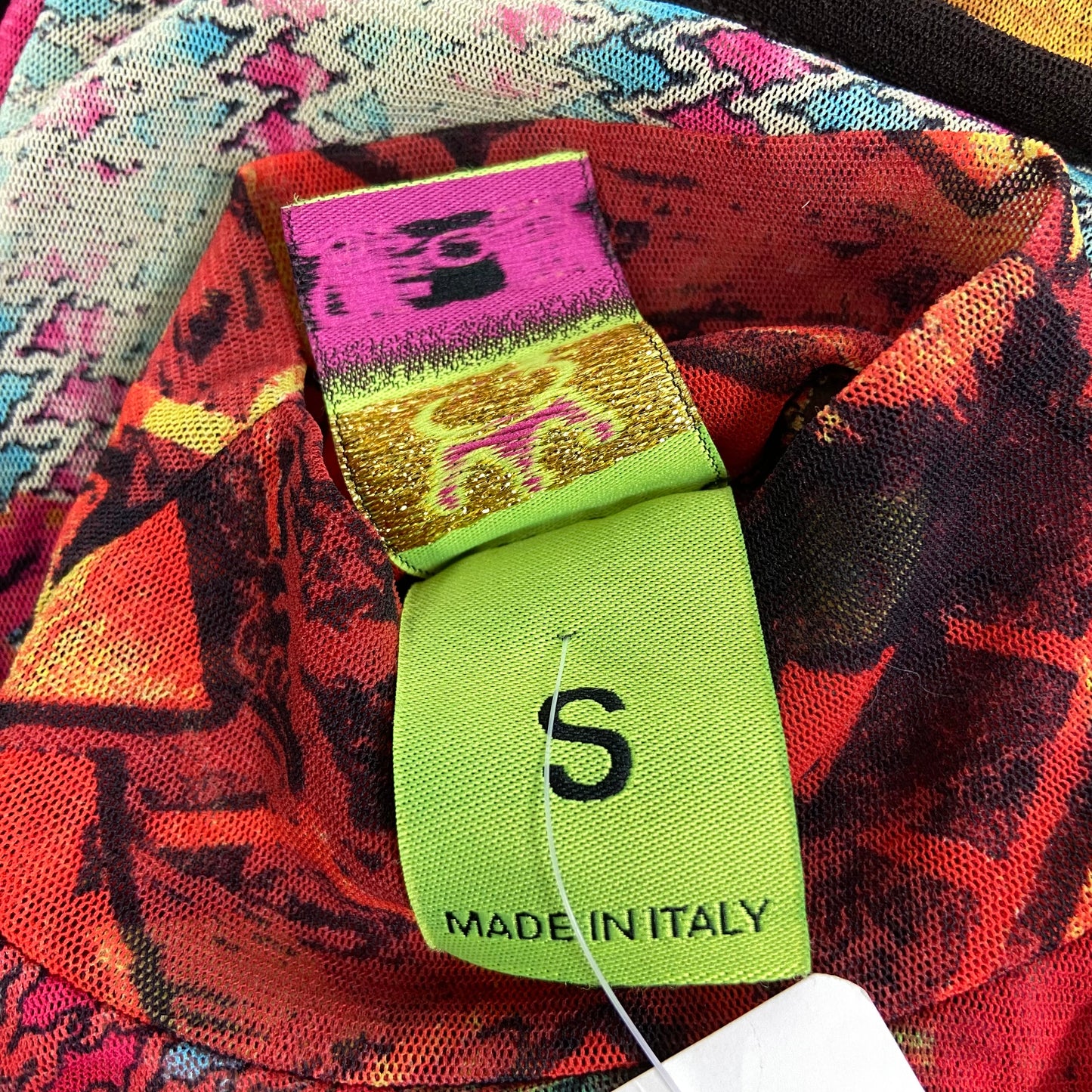 Save The Queen Graphic Mesh Asymmetric Tunic - Size XS/S