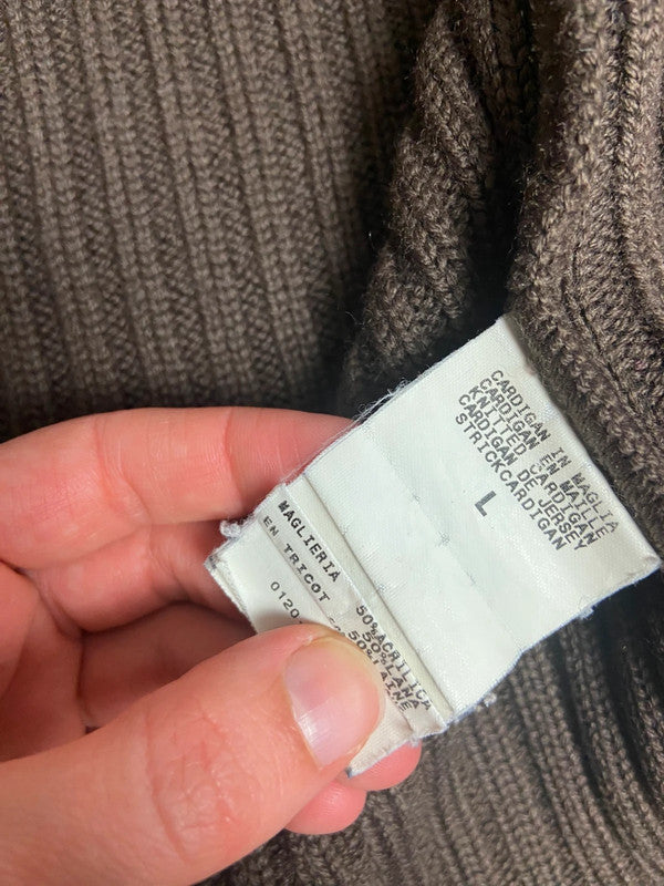 Vintage 00s Brown Zip Up Jumper - Size M - Funky Cat