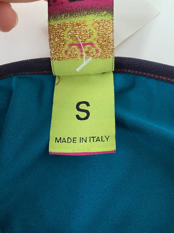 Save The Queen Front Tie Funky Long Sleeve Top - Size S