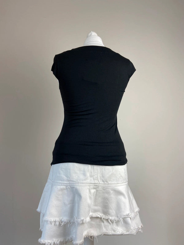 00s Guess Rhinestone Baby Tee - Size M