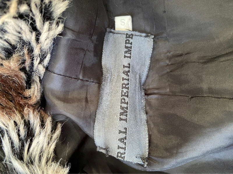 Vintage 00s Faux Fur Trim Puffer Jacket - Size S