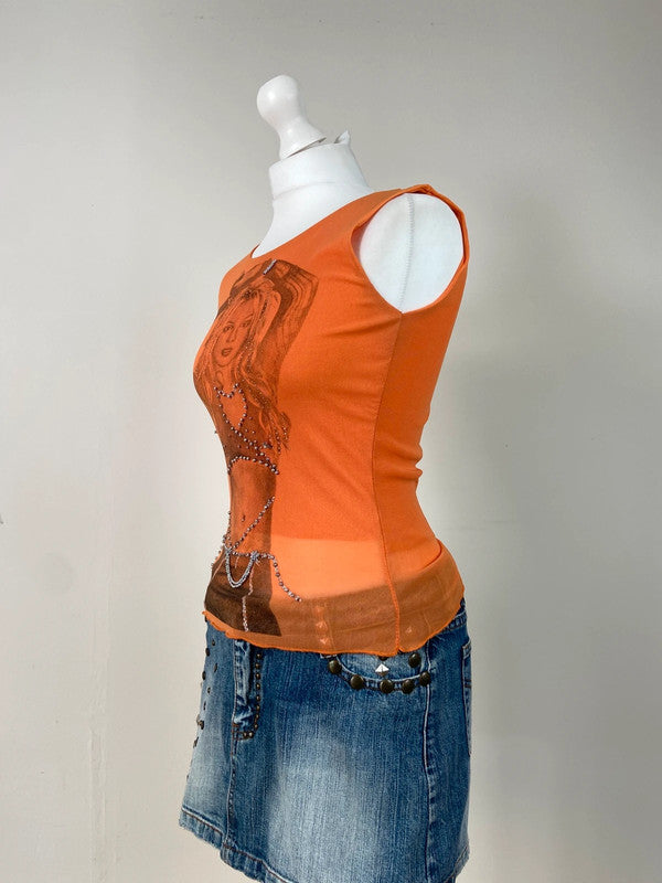 00s Britney Spears Graphic Tank Top - Size S/M