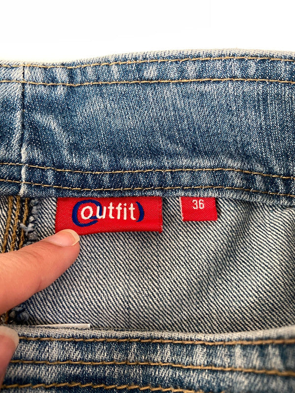 00s Flared Denim Skirt - Size 6/8