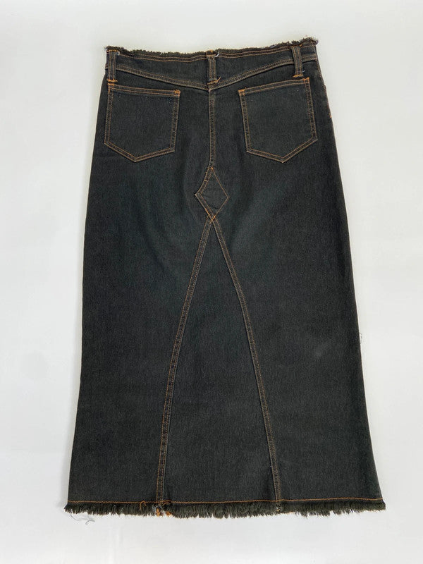 00s Distressed Denim Skirt - Size XS/S
