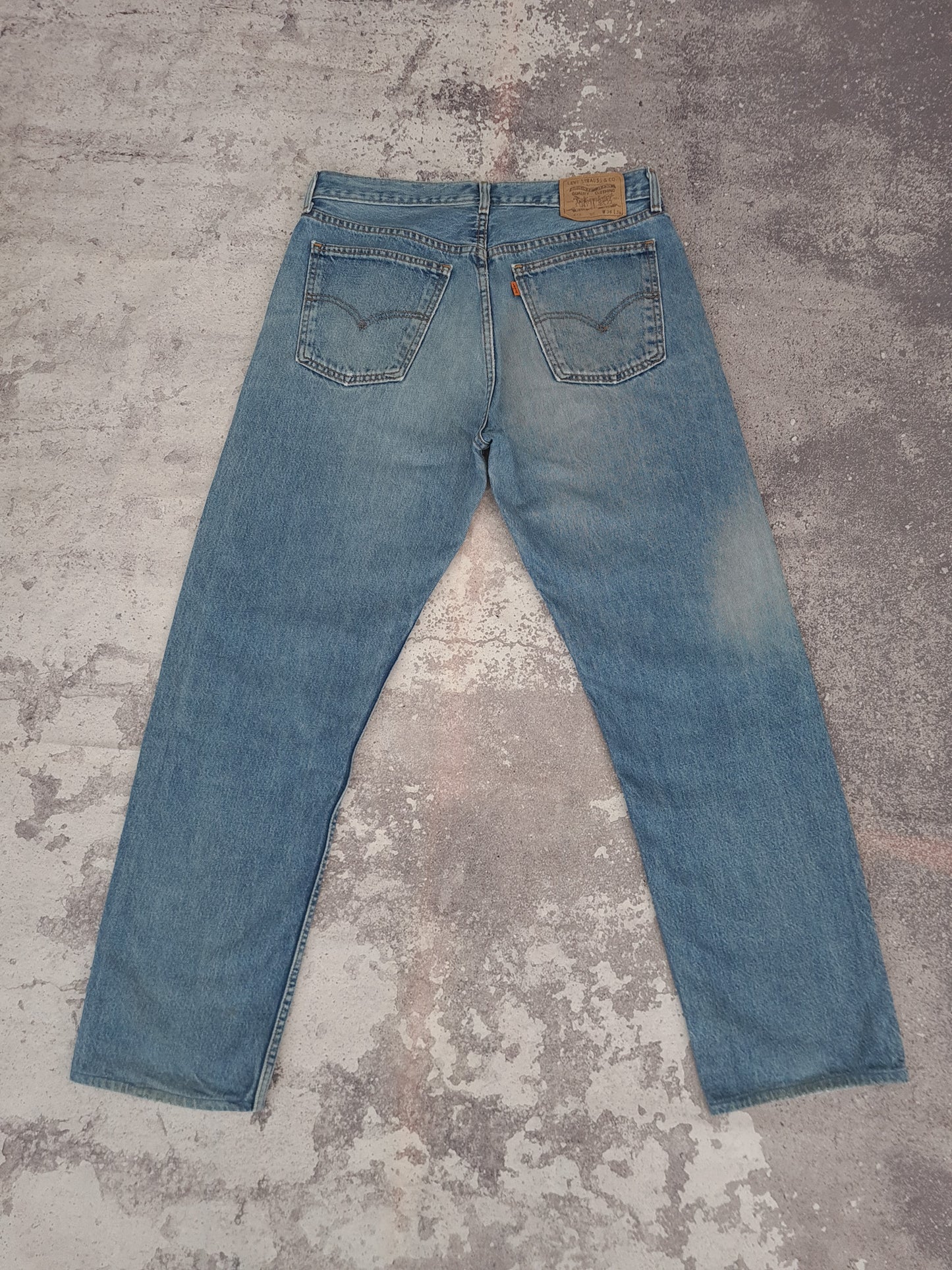 Vintage 1990's Levi's 615 Orange Tab Jeans W34 - Funky Cat