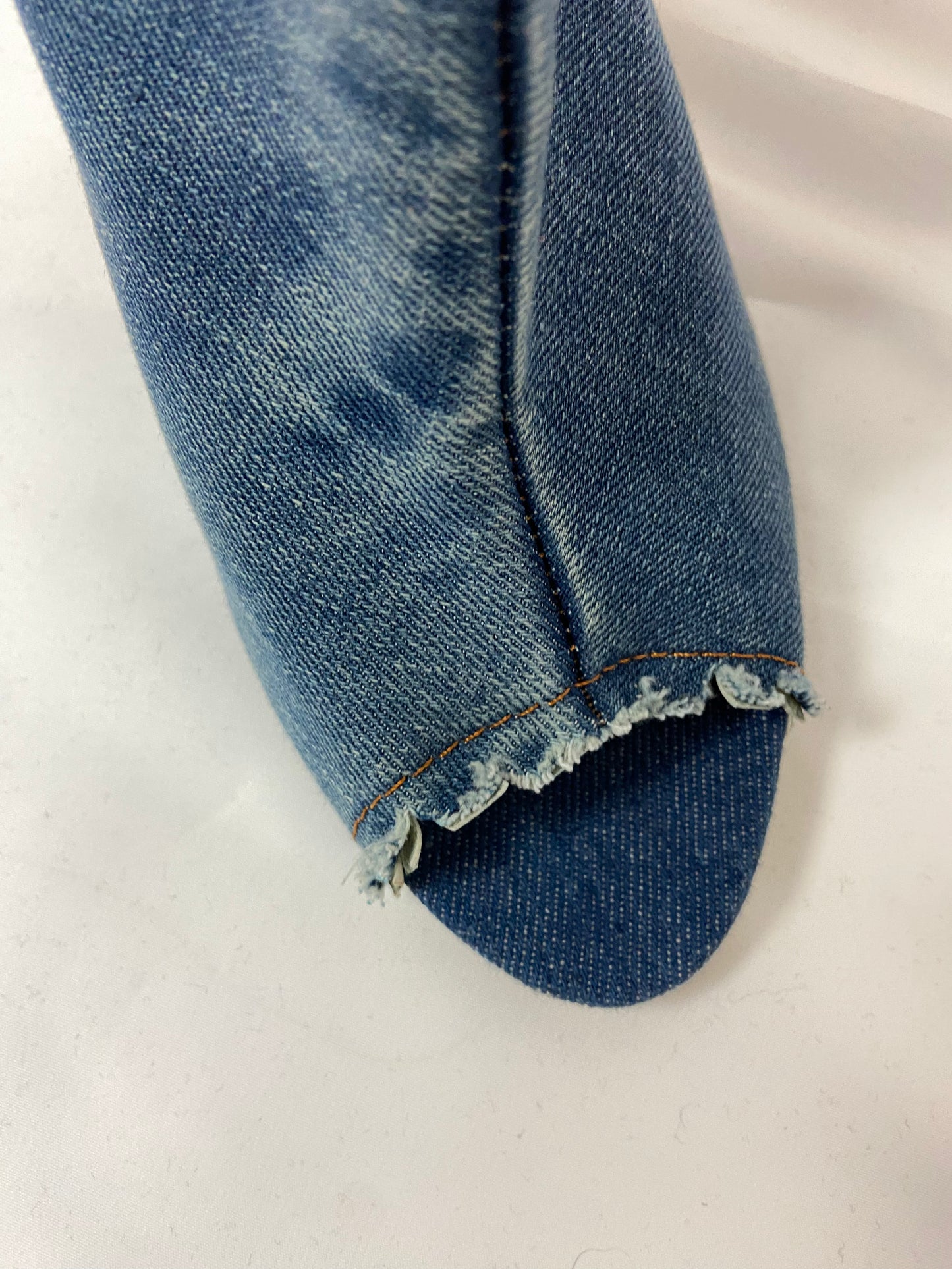 Heel knee-high denim boots - Funky Cat