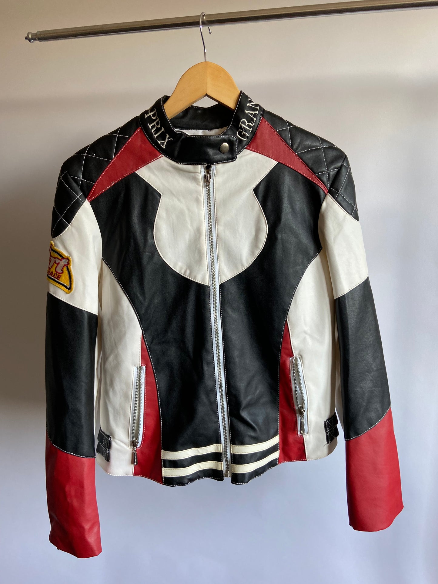 00s Racer Motorcycle Jacket - Size M