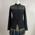 00s Shimmery Button Up Shirt - Size S - Funky Cat