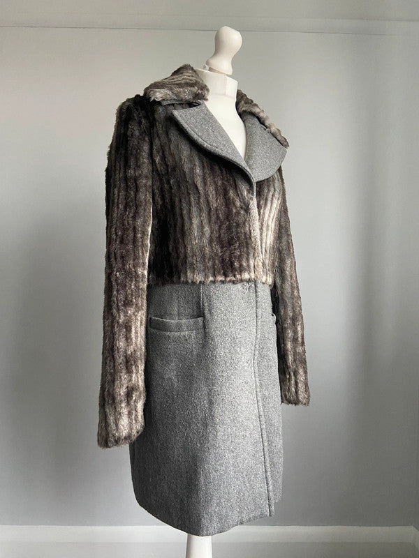 Miss Sixty Furry Coat - Size M - Funky Cat