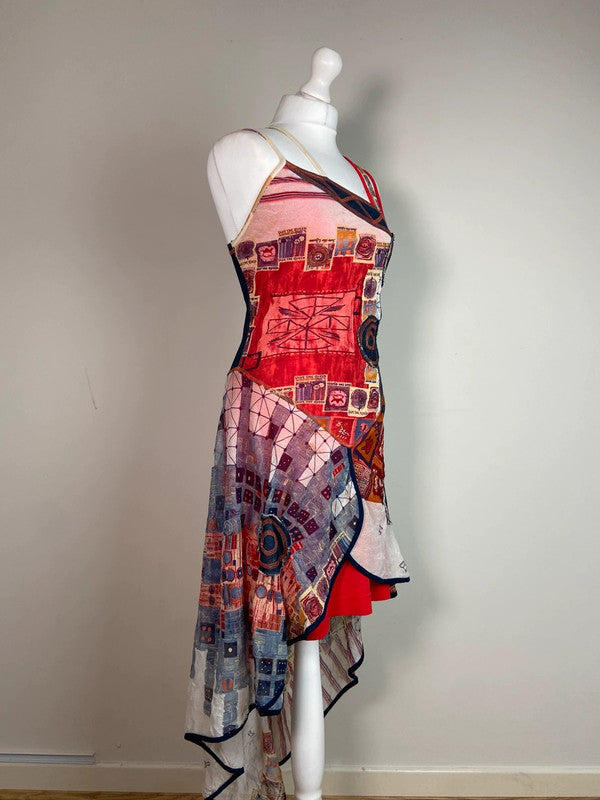 Save The Queen Asymmetrical Deconstructed Dress - Size S
