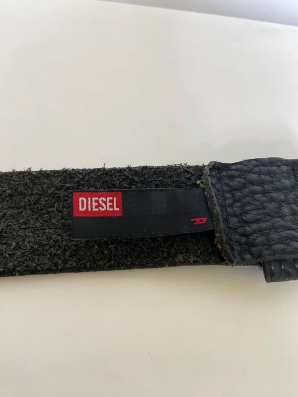 Vintage Diesel Leather Belt - Funky Cat
