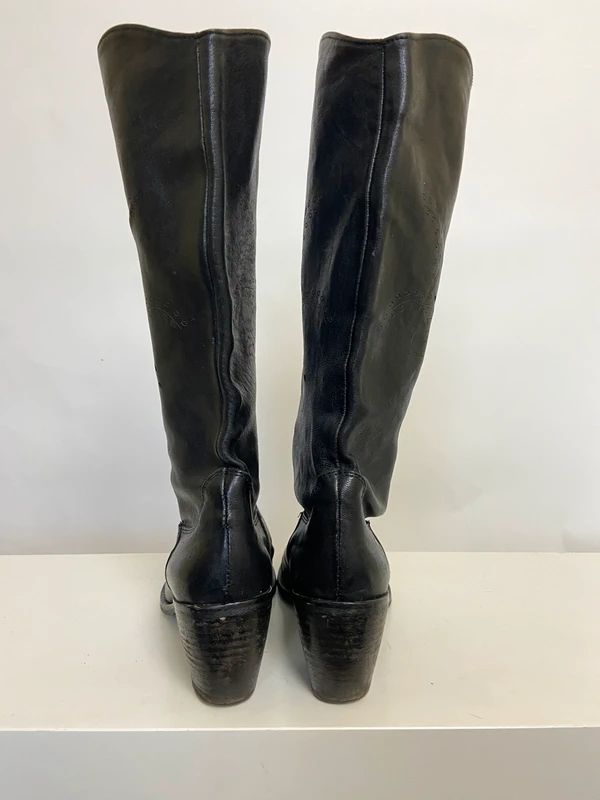 Vintage Boho Cowboy Boots - Size UK 5